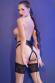 Slip aperti in similpelle con doppi fianchetti. Nero