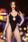Body monokini nero con schiena scoperta.