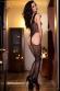 CHILIROSE: Catsuit a rete lavorata con motivi in pizzo.