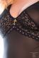 CHILIROSE: vestaglia in tulle con inserto in pizzo e ciondolo.