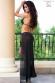 Body con coda in tulle.