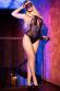 CHILIROSE: body in tulle e pizzo nero/viola + benda.