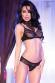 CHILIROSE: completino in pizzo, reggiseno con girocollo e slip.