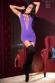 CHILIROSE: mini abito con stringhe. Viola