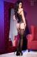 CHILIROSE: bodystocking aperto con asolature.