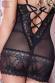 Chemise Pussycat nera.