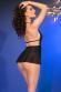 Babydoll nero in microrete e pizzo + tanga.