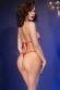 Micro bikini in tulle brillante. Rosso