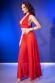 Set 3 pezzi in tulle con tanga. Rosso