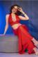Set 3 pezzi in tulle con tanga. Rosso